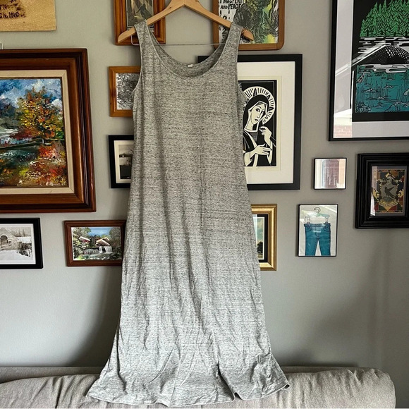 Uniqlo Dresses & Skirts - Gray Maxi Dress with Built in Bra from Uniqlo